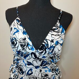 Karl Lagerfeld Blue floral dress NWT size 4